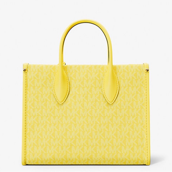 Michael Kors Mirella Yellow Satchel with Detachable Strap NEW🌼🌼 - Picture 3 of 8